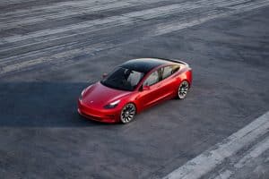 Red Tesla Model 3 - Best Electric Car